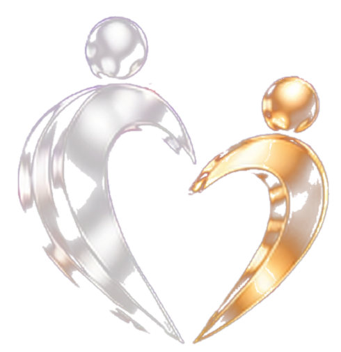 Community Champions silver and gold heart emblem